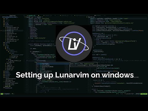 Setting up Lunarvim on Windows 11