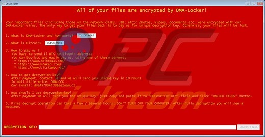 DMA Locker Ransomware