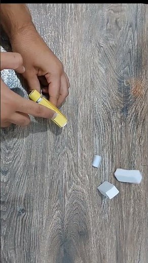 How to make easy paper mini pistol 🔫 #shorts