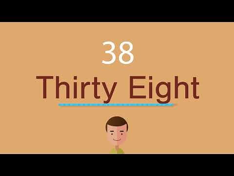 Cómo decir 38 en inglés