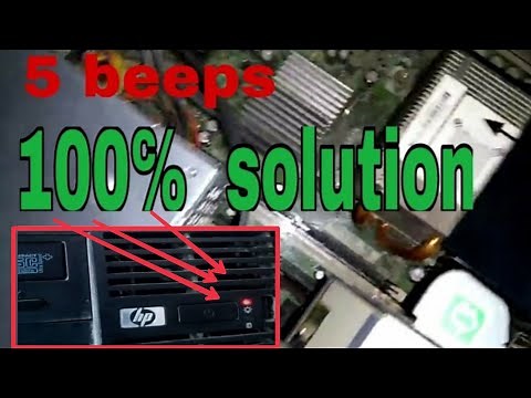 5 beep sound in hp desktop | 5 beeps on startup hp desktop