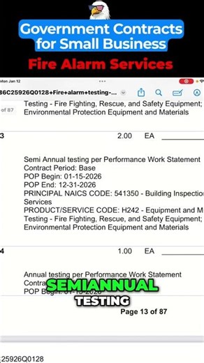Bid of the Day: Fire Inspection Services #shorts
