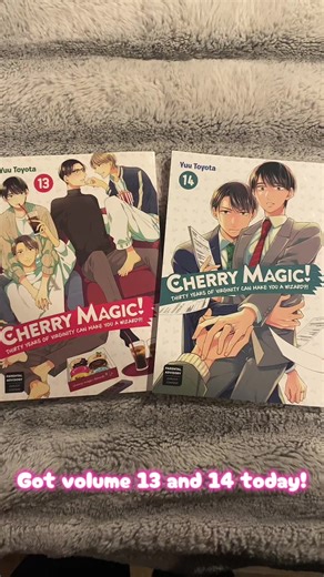 Cherry Magic! Volume 13 and 14 came in the mail today. Currently my collection is complete, but I am waiting on 15 to be released. #c#cherrymagicthirtyyearsc#cherrymagicb#blmangam#manga