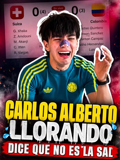 Respuesta a @Fiorella 🥲 CARLOS ALBERTO hace que PIERDA COLOMBIA #carlosalberto #carlosalbertofuentes #mundial2026 #colombiavssuiza