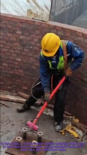 Construction Safety: Near Miss When Worker Hits Rope