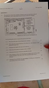 Question 1The layout plan of Monde's workshop and key are show... | Filo