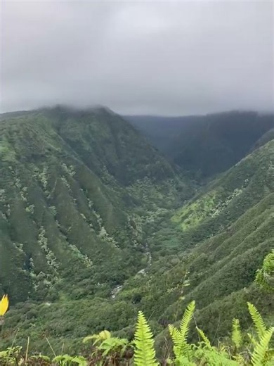 View from a Kahului Overlook along the Waihee Ridge trail
