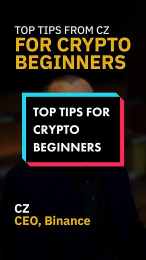 Binance CEO CZ’s top tips for crypto beginners #binance #binancesmartchain #crypto