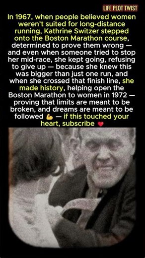 She Ran When Women Weren’t Allowed — Kathrine Switzer Story ❤️