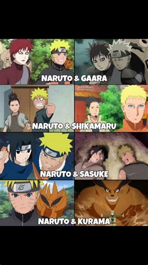 The Evolution of Naruto’s Greatest Bonds! 🧡 #animeshorts #viral #youtubeshorts