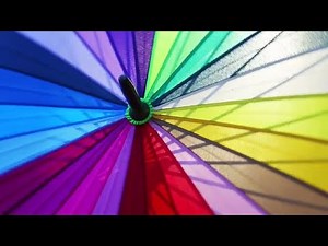 Colorful Umbrella Stock Video