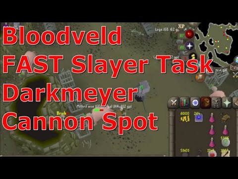 Bloodveld + Cannon spot OSRS + Darkmeyer UNLOCKED FINALLY!