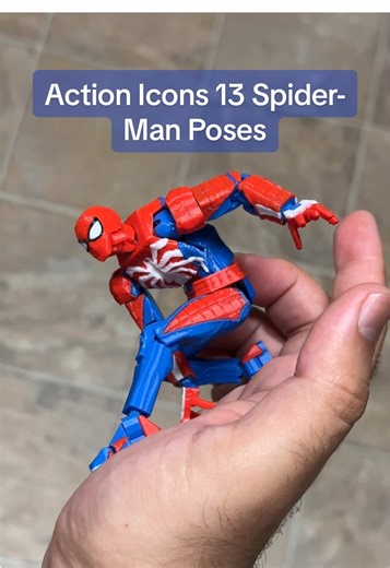 Dynamic Poses with Action Icons 13 Spider-Man Figure