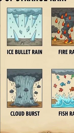 🌏 Discover Types OF Rains 🌪🌧 | Part 1