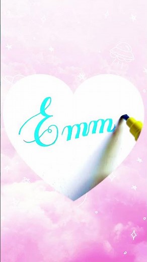 Do you know an Emma? 😍 Tag her to show this beautiful cursive name art! #calligraphy #handwriting