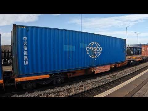 66312 pulling Containers through Swinton 8/12/25.
