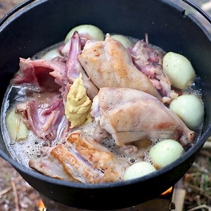77K views · 2.8K reactions | "The first step in making rabbit stew is catching the rabbit." - Isaac Asimov There is definetly not the case of science fiction here, this awesome dude already caught the rabbit! :D Join BlackPan Kitchen in his bushcraft trips! Good job! @Youtube >https://bit.ly/38CiK3ff #rabbit #bushcraft #foodstory | FoodStory.net | Facebook