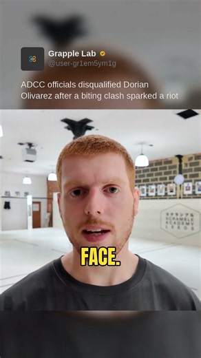ADCC officials disqualified Dorian Olivarez after a biting clash sparked a riot