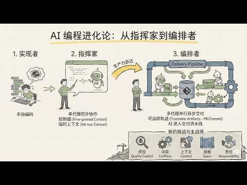 如何从码农到AI 指挥者再进阶为 AI 编排者？| 氛围编程 vibe coding | Agentic Coding 未来 | 2025 年软件工程新范式 | Addy Osmani 文章解读