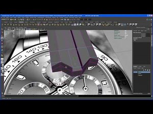 Modeling tutorial in Maya - ROLEX DAYTONA watch - Part 14: the minutes pointer 02