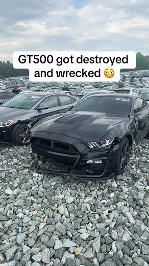 Inspecting a Damaged GT500 Track Pack Mustang