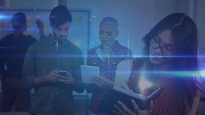 clip-1059916748-animation-network-digital-icons-over-colleagues-using