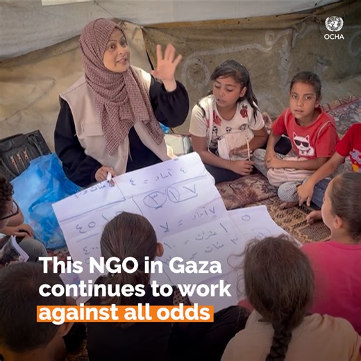 Local NGOs in #Gaza are swiftly adapting to constraints and expanding services to meet escalating humanitarian needs. 🎥 Hear from Fidaa of Aftaluna, a local NGO supporting children with hearing impairments, on how they persevere against all odds. | United Nations OCHA