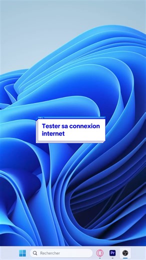 Tester sa connexion internet chez soi et facilement. Ps: diviser la valeur trouvée par 8 pour l’avoir en Mo. #pctips #windows #connection #wifi #internet #speedtest