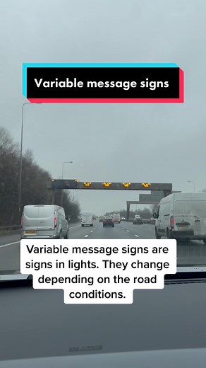 Understanding Variable Message Signs in Driving Theory Tests