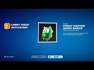HOW TO GET CHEAT MASTER SONIC SPRITE ADMIN PANEL CODES IN FORTNITE!