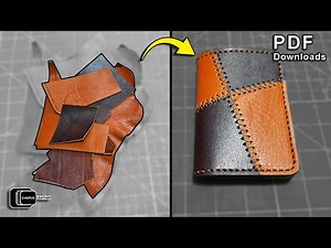 DIY Leather Project: Make a Card Holder from Leather Scraps - Free PDF