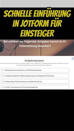 Schnelle Einführung in die grundlegende Anwendung von Jotform