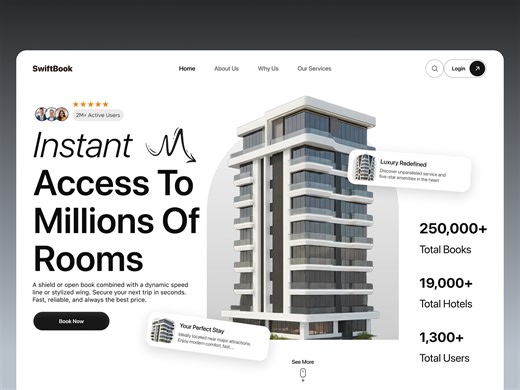 booking web ui design