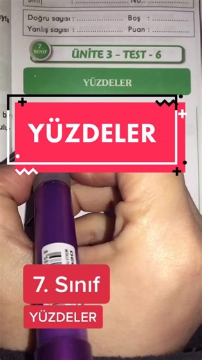 Yüzde Problemleri 7. Sınıf Matematik Konuları