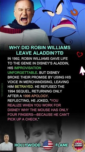Why Did Robin Williams Leave Aladdin?