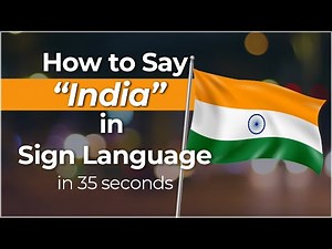 How to Sign "India" in American Sign Language?