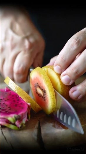 How to Slice a Kiwi Like a Pro | Satisfying Tropical Fruit Cutting