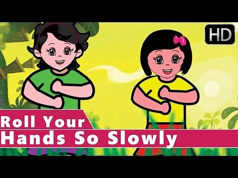 Roll Your Hands So Slowly | Animation Kids Nursery Rhymes