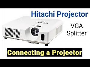How to Connect a Projector | HITACHI Projector connecting | Multiple Screen in Projector |