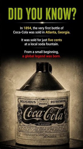 The First Coca-Cola Bottle Ever Sold | Atlanta 1894 #shorts
