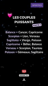 Les couples puissants du zodiaque ❤️ Partie 2. En astrologie, certaines combinaisons de signe indiquent une très forte connexion spirituelle ! As-tu déjà une relation forte avec l'un de ses signes ? ➡️ Tu peux calculer ta compatibilité de couple sur notre site (lien en bio) #astrologie #horoscope #signeastrologique #zodiaque #ascendant #signesastrologiques #missiondevie #artsdivinatoires #guidancedujour #guidance #developpementspirituel #developpementpersonnel #sorcieremoderne #sorciere #bélier 