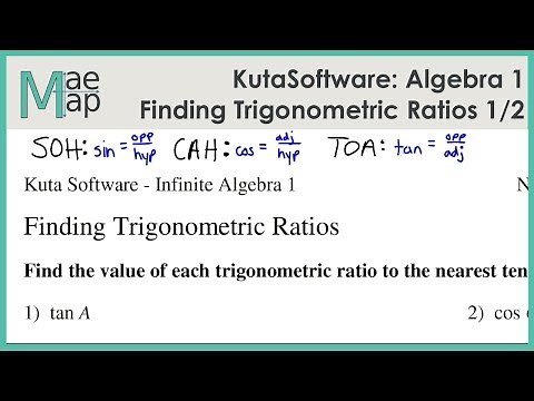 KutaSoftware: Algebra 1- Finding Trigonometric Ratios Part 1
