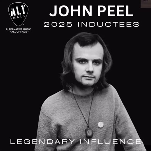 2025 LEGENDARY INFLUENCE AWARD INDUCTEE: JOHN PEEL, BBC DJ The Alternative Music Hall of Fame is proud to announce John Peel, legendary BBC DJ into our 2025 Sophomore Induction Class. The Legendary Influence Award honors the people that have left an indelible mark in alternative music and the subgenres that make up the genre. John Peel was one of the most influential figures in modern music broadcasting, especially in shaping alternative, underground, and independent music in the UK and beyond. 