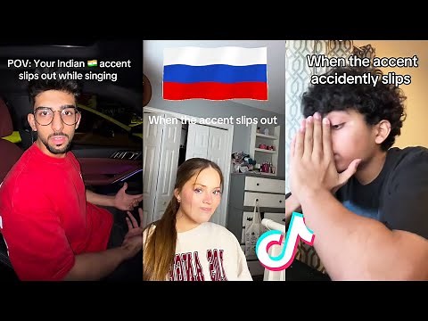 when your accent slips out tiktok compilations