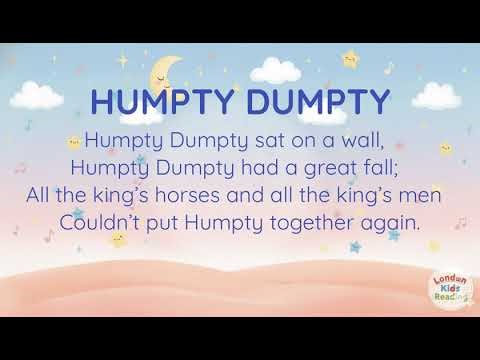 Humpty Dumpty Nursery Rhyme for Kids🪿Mother Goose Classic Read Aloud