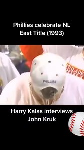 143K views · 2.8K reactions | Phillies celebrate NL East Title in 1993. Harry Kalas interviews John Kruk | Old Images of Philadelphia | Facebook