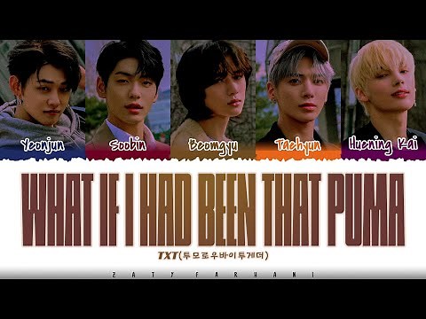 TXT - 'What If I Had Been That Puma' Lyrics [Color Coded_Han_Rom_Eng]