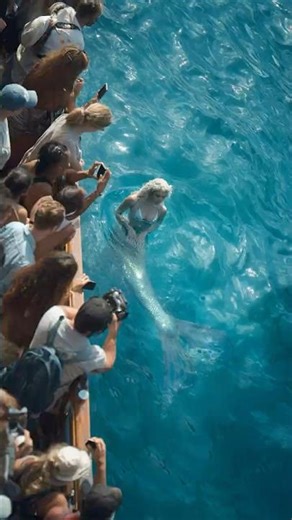 Tourists Shocked as Mermaid Appears Near Santorini, Greece