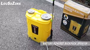 Battery Powered Backpack Sprayer 5.3 Gallon,100 PSI Electric Sprayer Compatible with DeWalt 20V Battery, Spray Ground Backpack with 4 Nozzles, for Lawn and Garden,3.0 Ah Battery & Charger Included