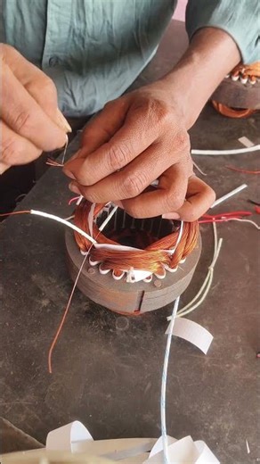 #faratha 5 baked fan coil ka connection #coil winding #repair #short #youtubeshorts